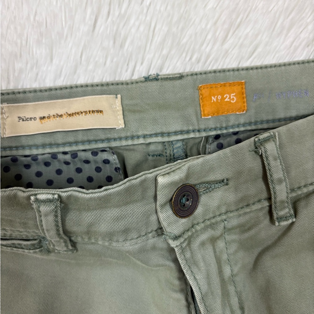 Pilcro Sage Green Trousers - Picture 2 of 7